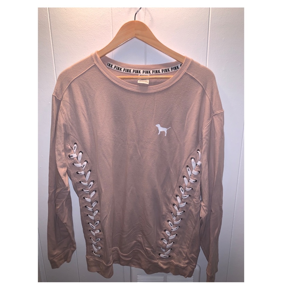 Victoria Secret Pink Laced Up Pullover
